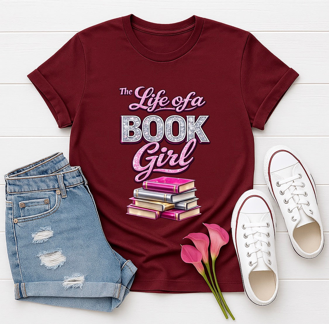 "The Life of a Book Girl" T-Shirt