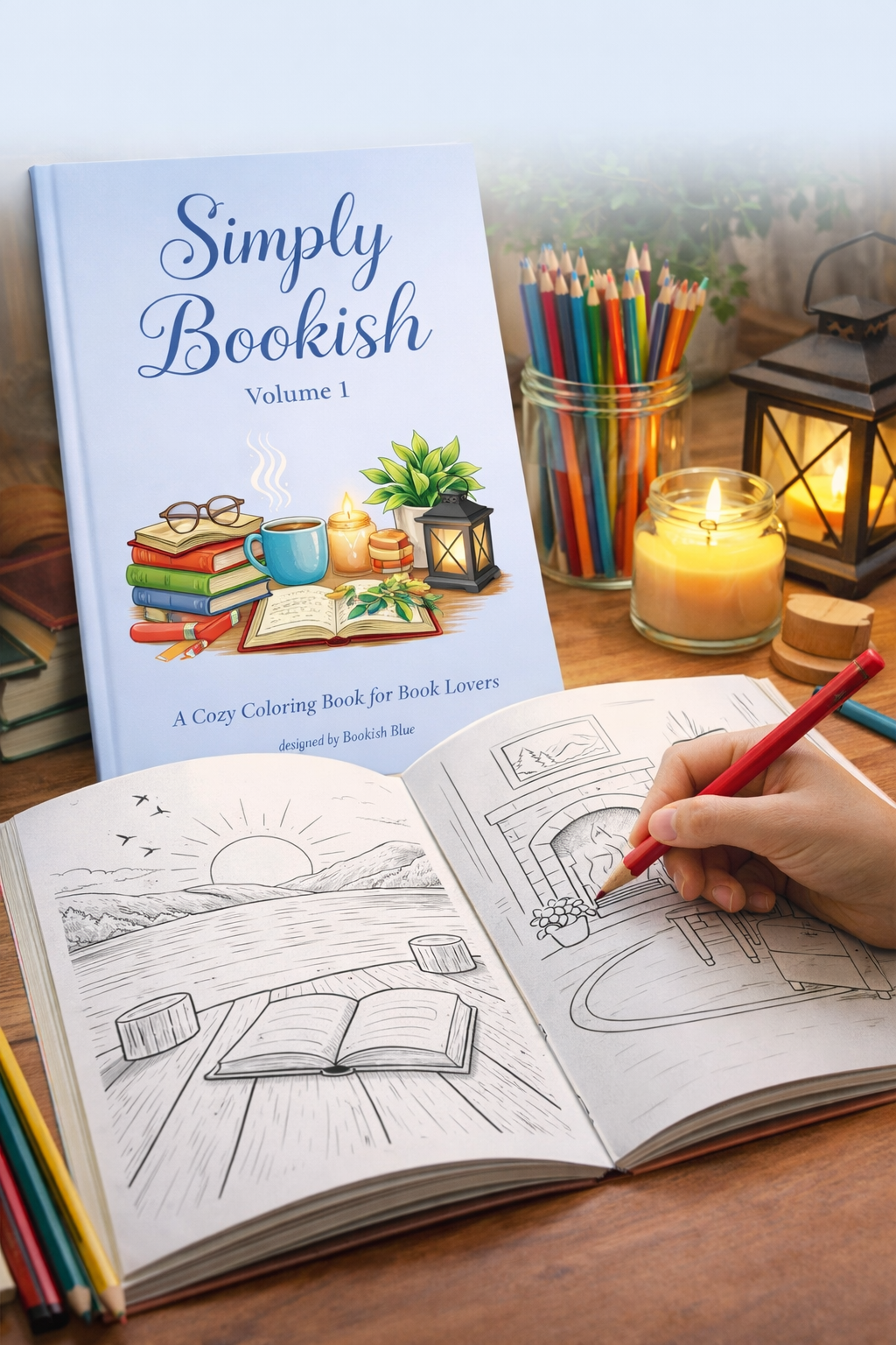 Simply Bookish Coloring Book